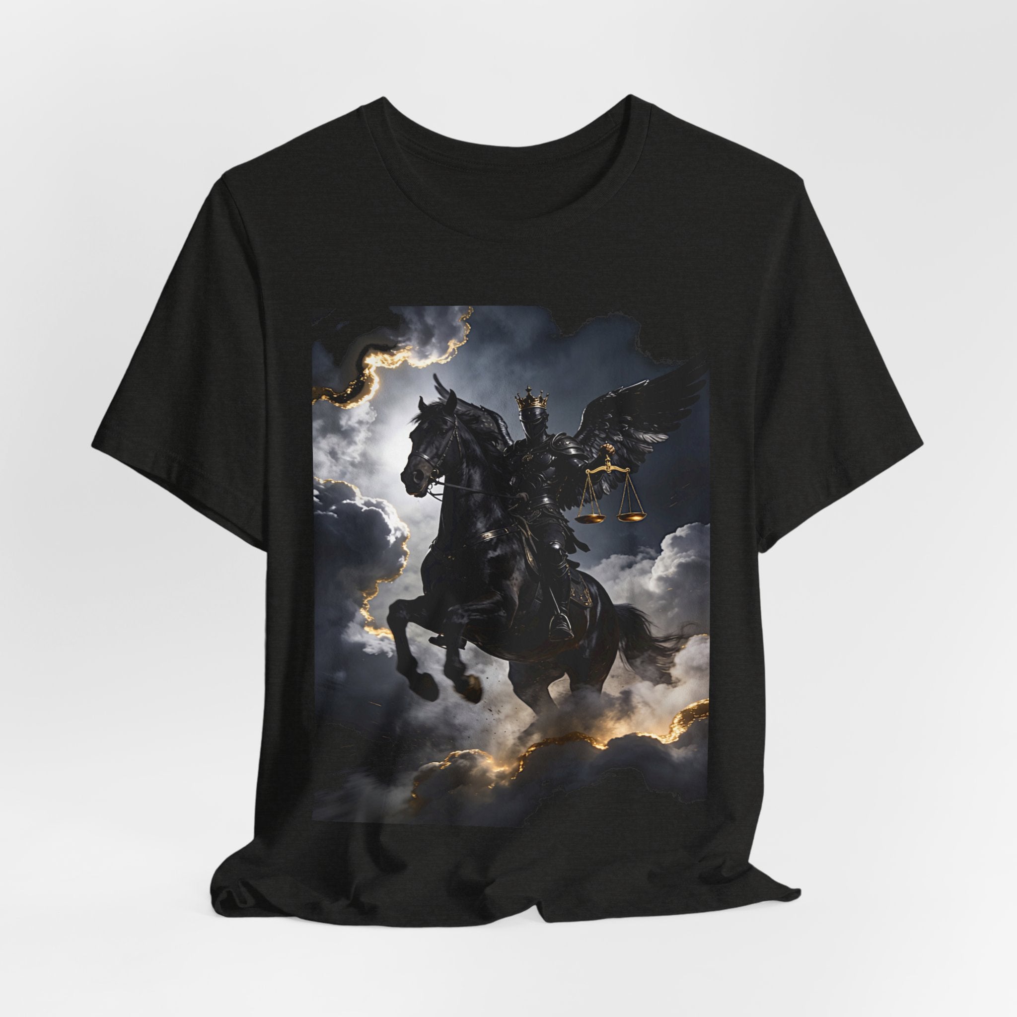 The black horse from Revelation 6:5-6 One of four T-shirt