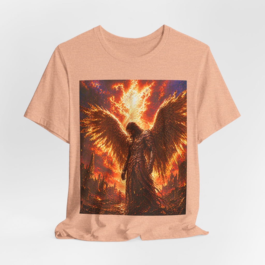 Angel Graphic Tee — Flaming Wings Apocalypse T-Shirt