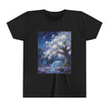 Youth Tee — Magical Night Unicorn Under Starry Tree