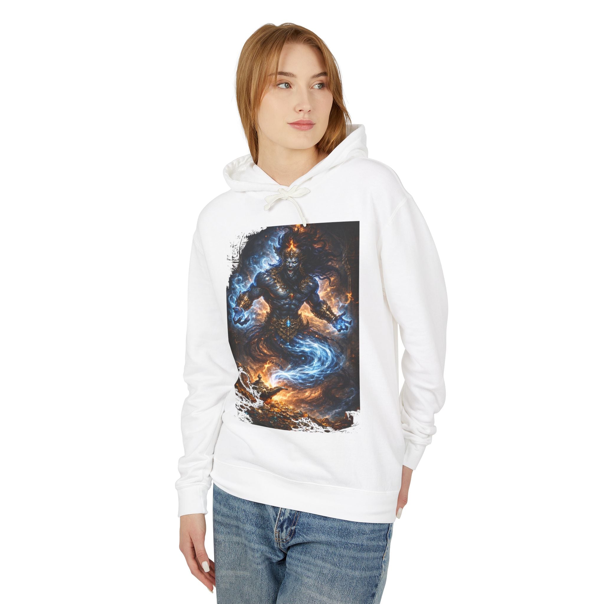 Jinn Hoodie — Mystic Fire & Water Fantasy Sweatshirt
