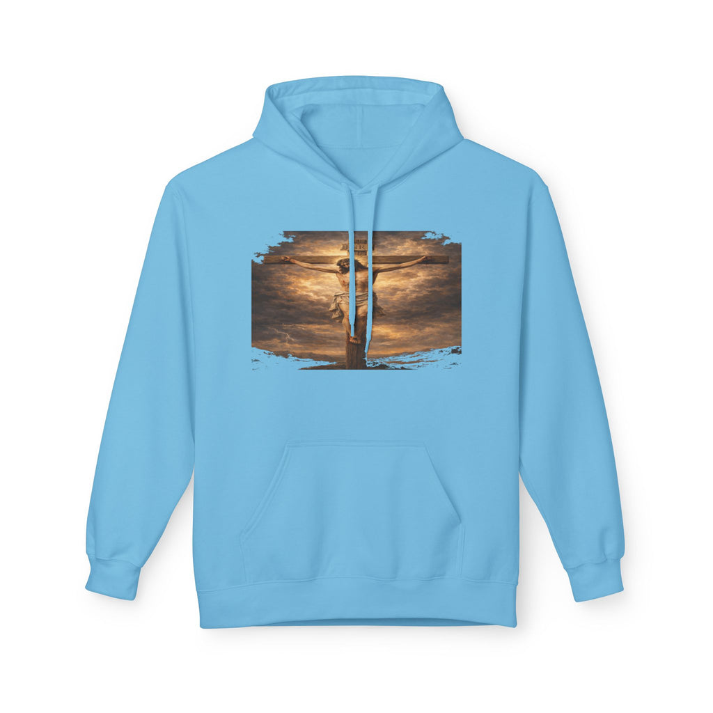 Jesus Christ on the Cross -Hoodie — Christian Faith Inspirational Pullover