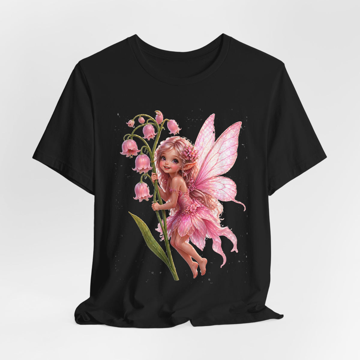 Pink Lily Fairy T-Shirt — Cute Floral Fairytee for Kids & Adults