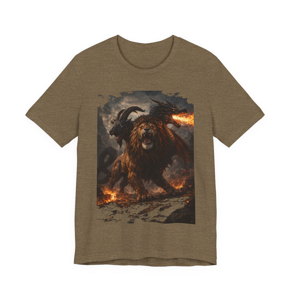 Chimera is one of the most fascinating creatures-Hellfire Beast Graphic T-Shirt