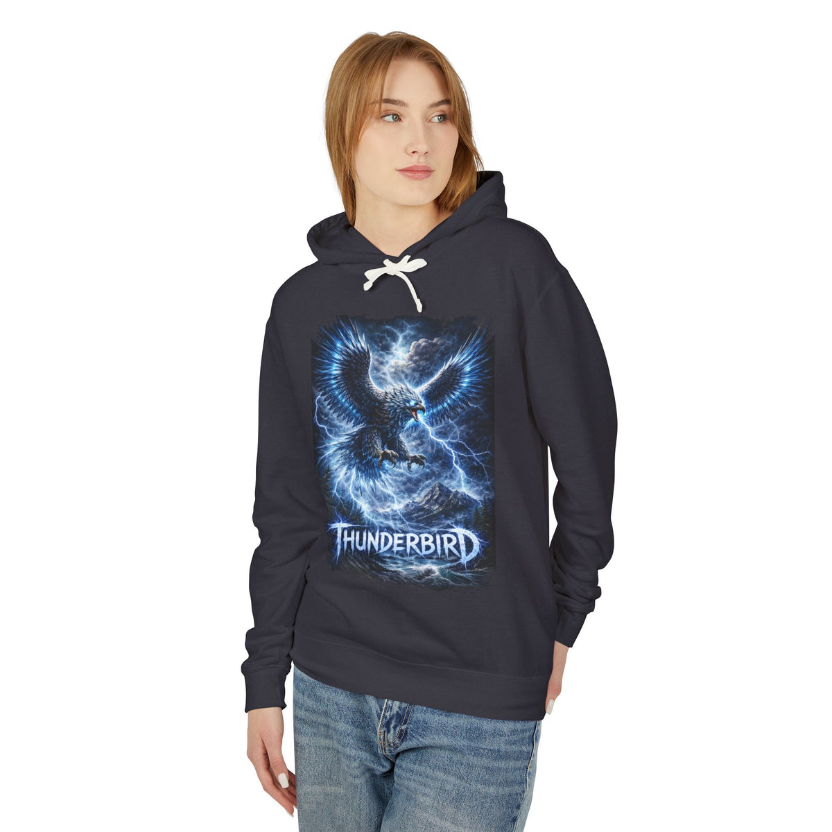 Thunderbird Lightning Hoodie — Electric Eagle Graphic Sweatshirt