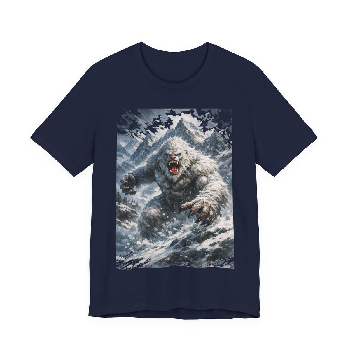 Yeti Monster Tee — Snowy Mountain Sasquatch Graphic T-Shirt
