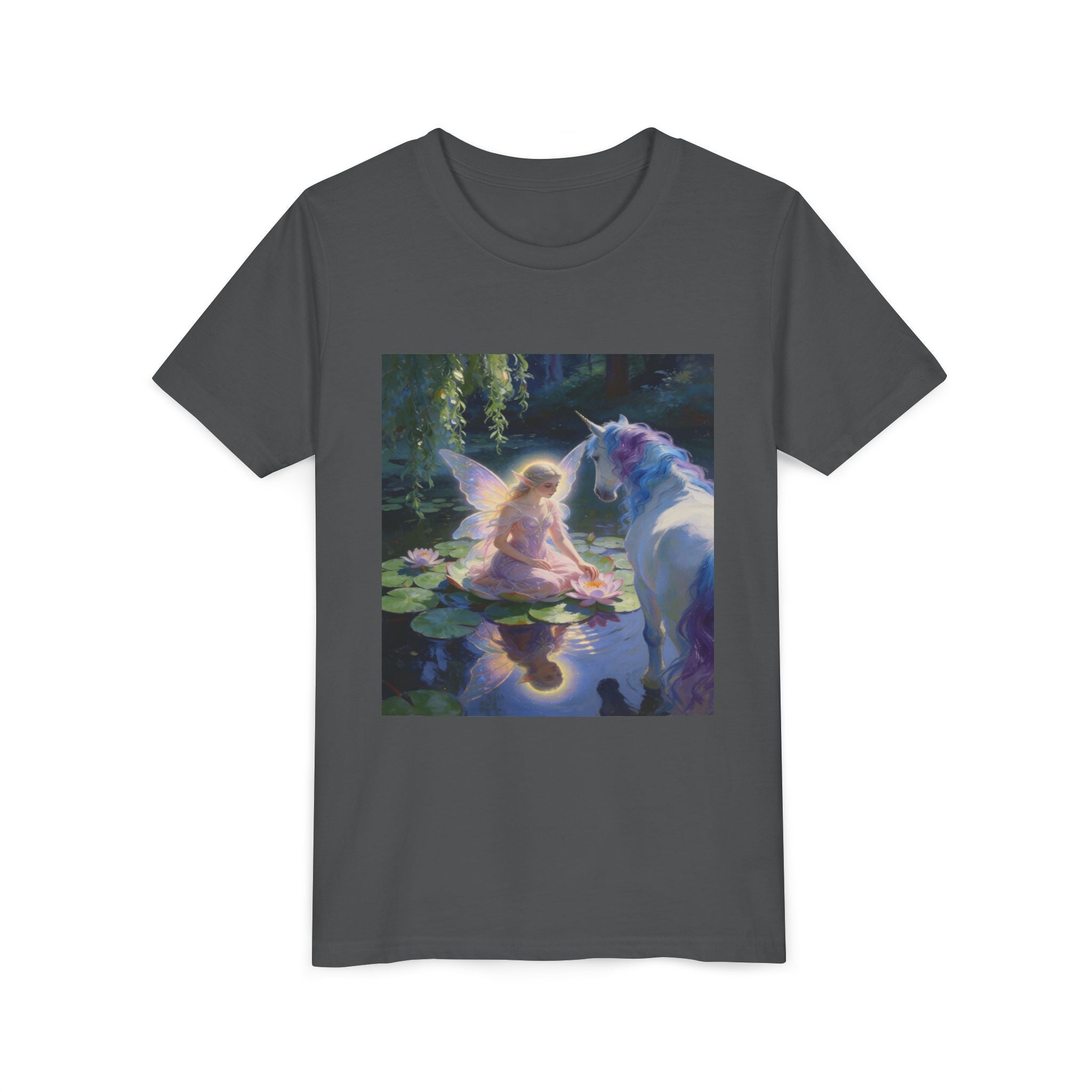 Youth Tee — Fairy and Unicorn Magic Print