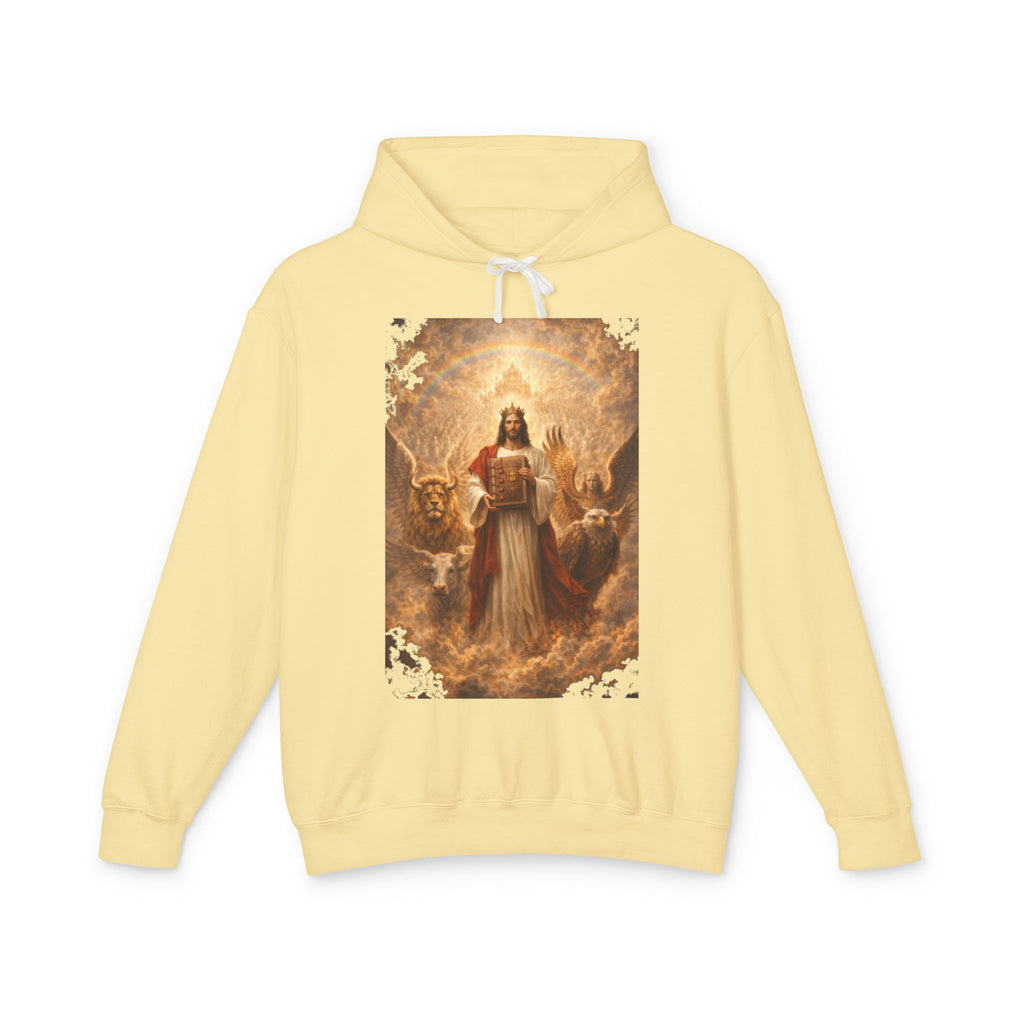 Revelation 5-10 Jesus Christ Illustration Hoodie — Religious Faith Graphic Hoodie