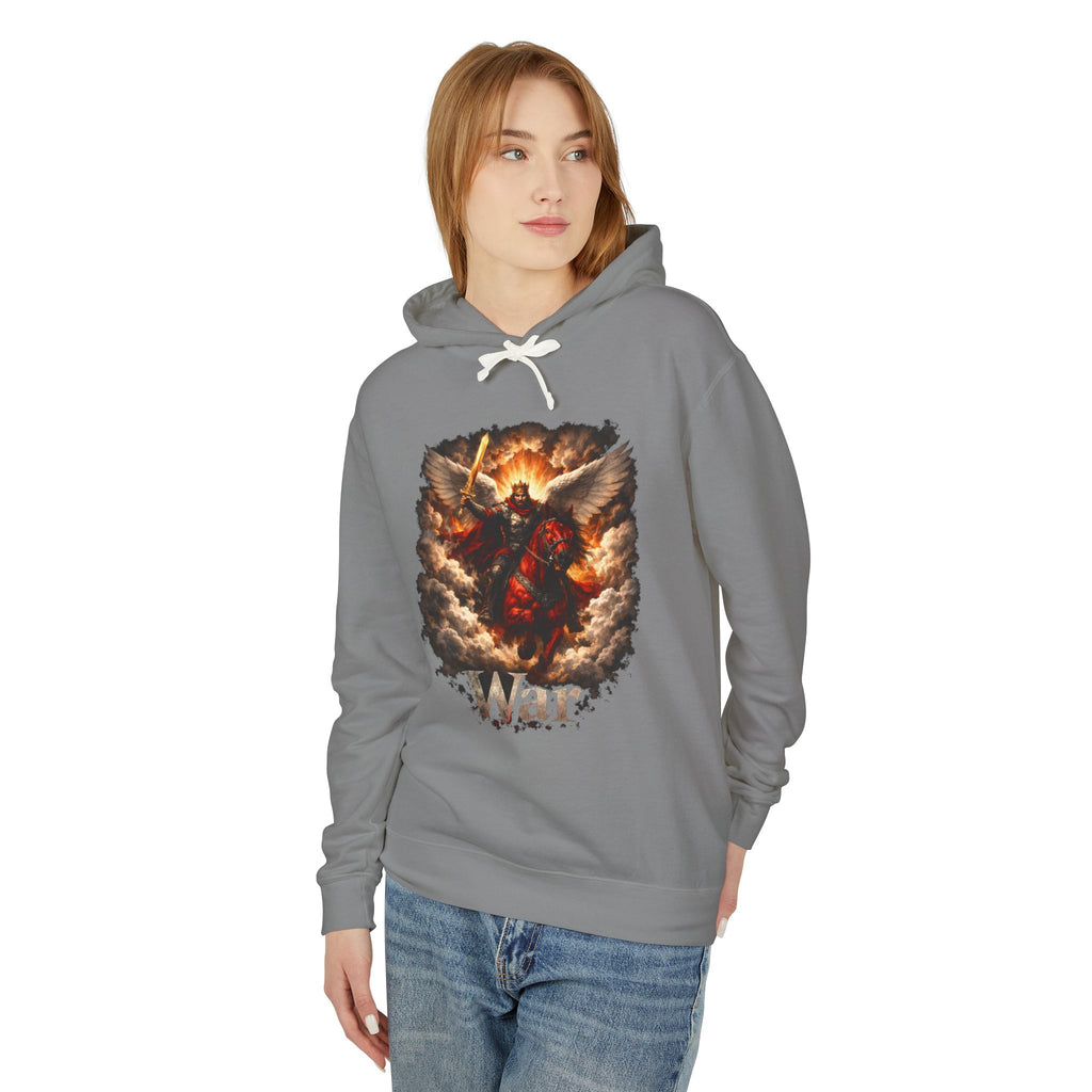 Archangel Warrior Hoodie – Fiery Guardian Graphic Sweatshirt