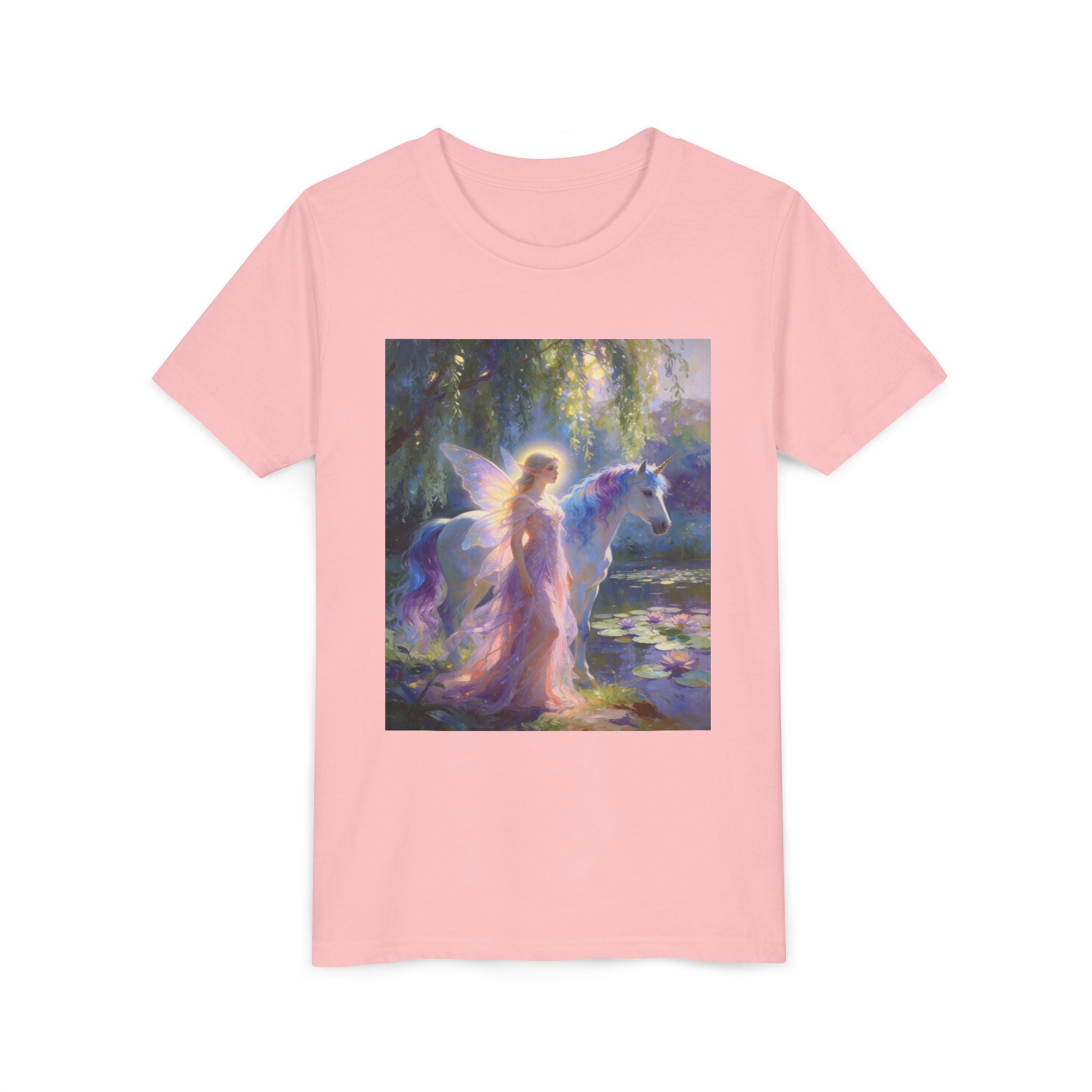 Youth Tee — Enchanted Fairy and Unicorn Graphic Tee