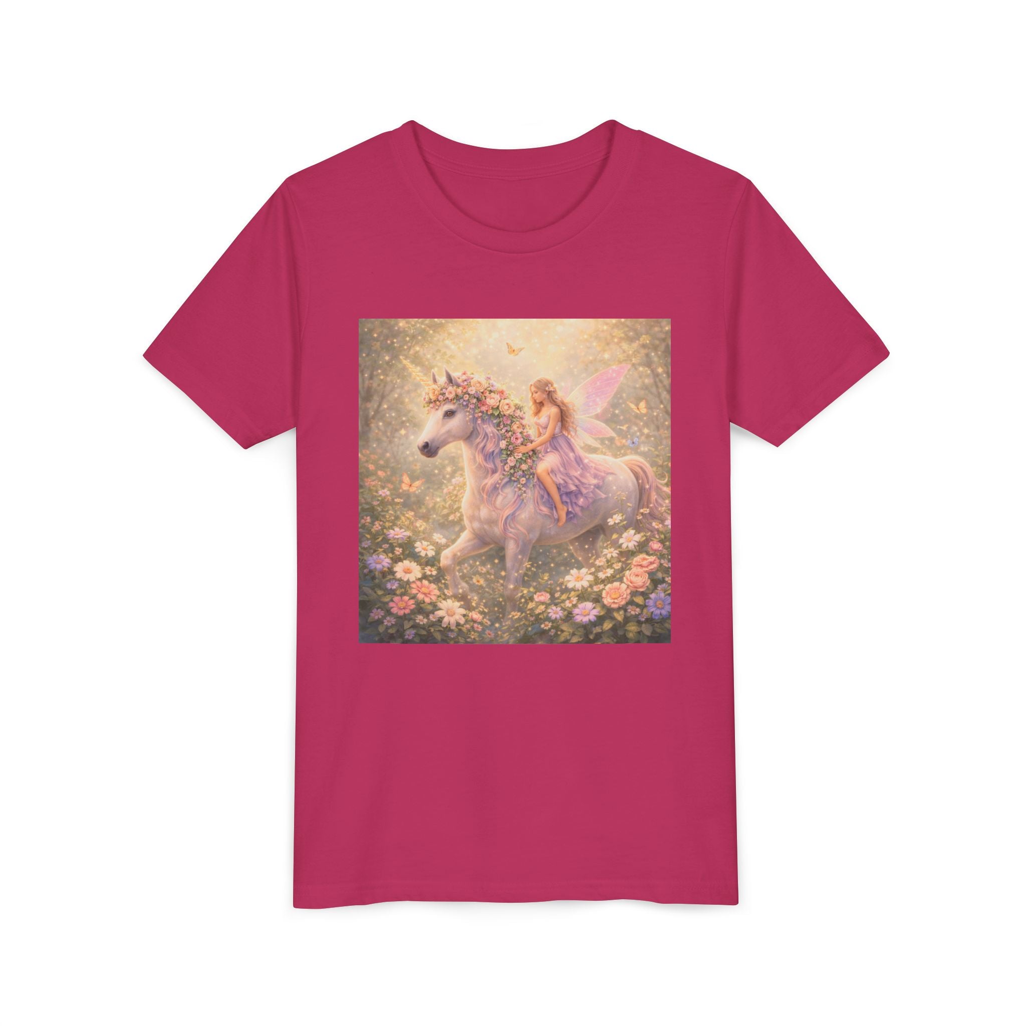 Youth Tee — Magical Unicorn Fairy Ride Kids T‑Shirt