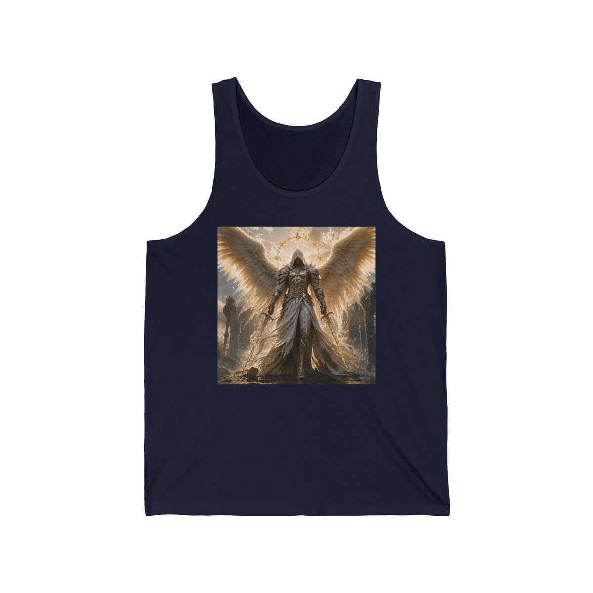 Angel Warrior Tank Top — Mythic Winged Guardian Graphic Tank