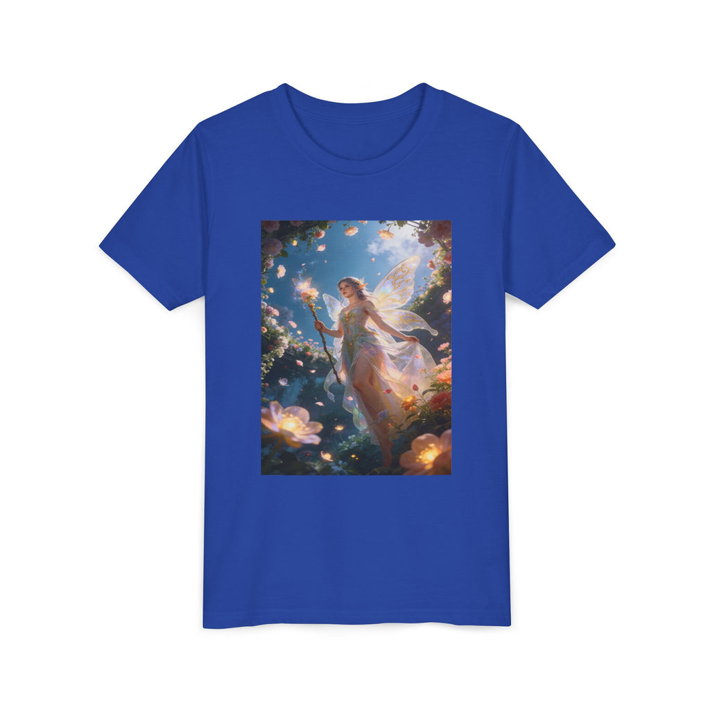 Fairy Glow Youth Tee — Enchanted Forest Fairy Graphic T-Shirt