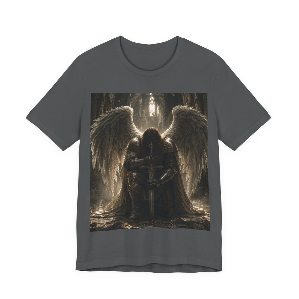 Dark Angel Graphic Tee — Gothic Winged Angel Art T-Shirt