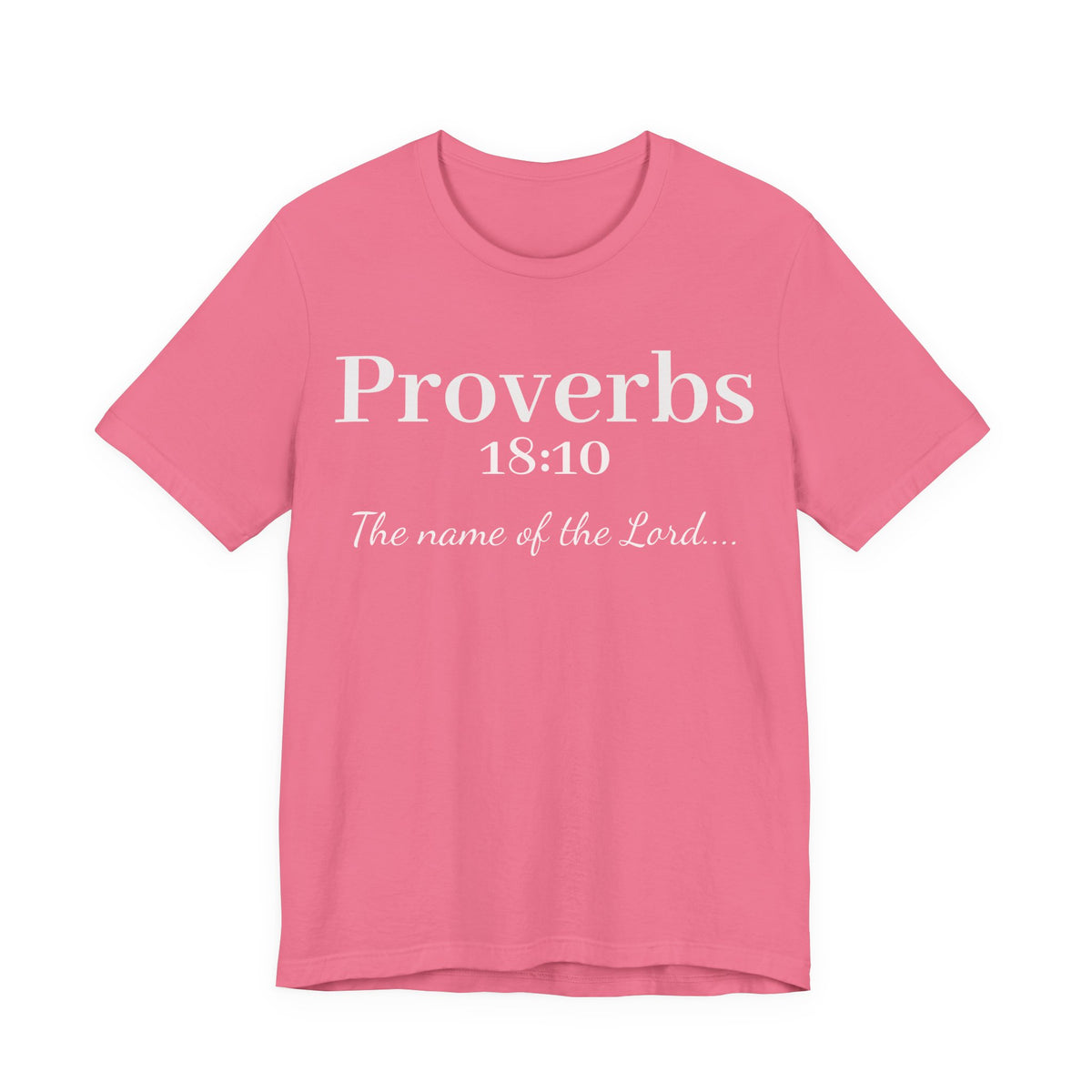 Proverbs 18:10 "The Name of the Lord" T-Shirt