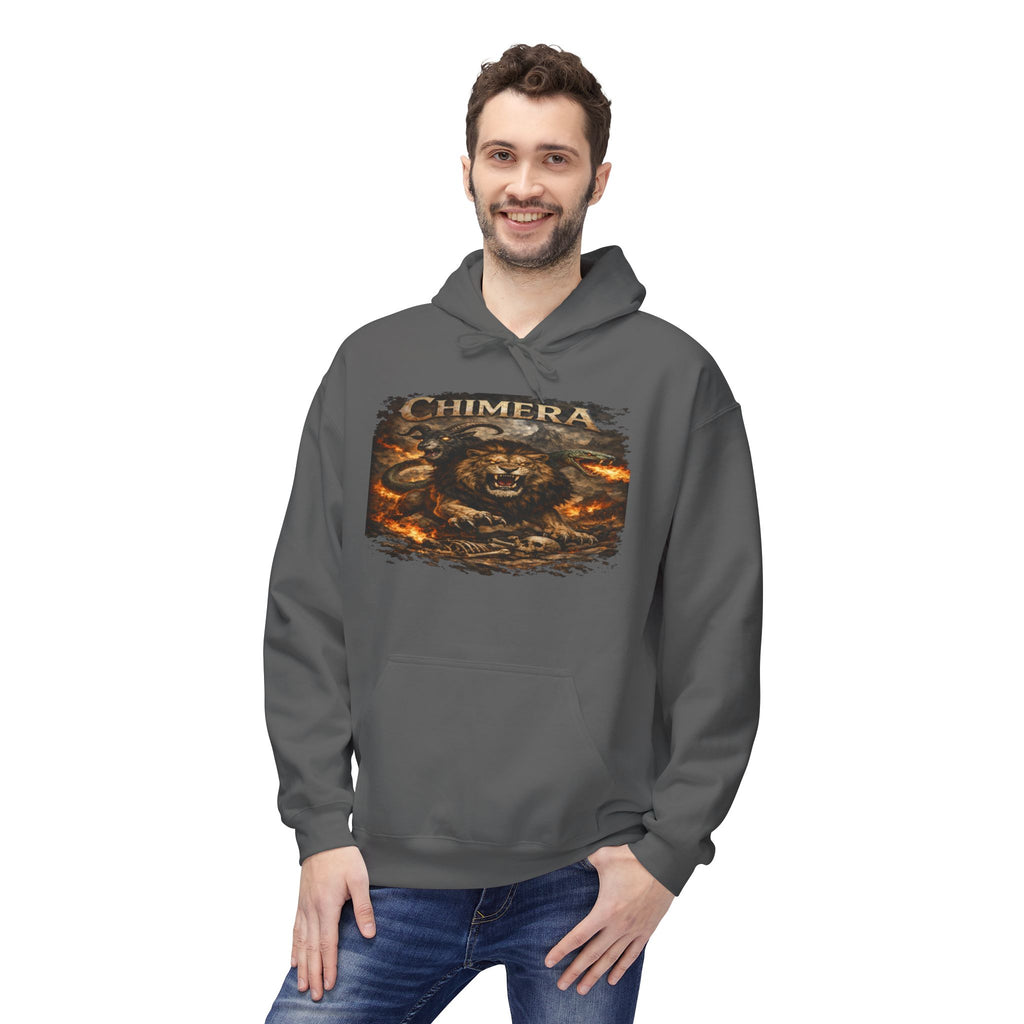 Chimera is a fearsome hybrid creature Hoodie — Fiery Serpent Graphic Pullover
