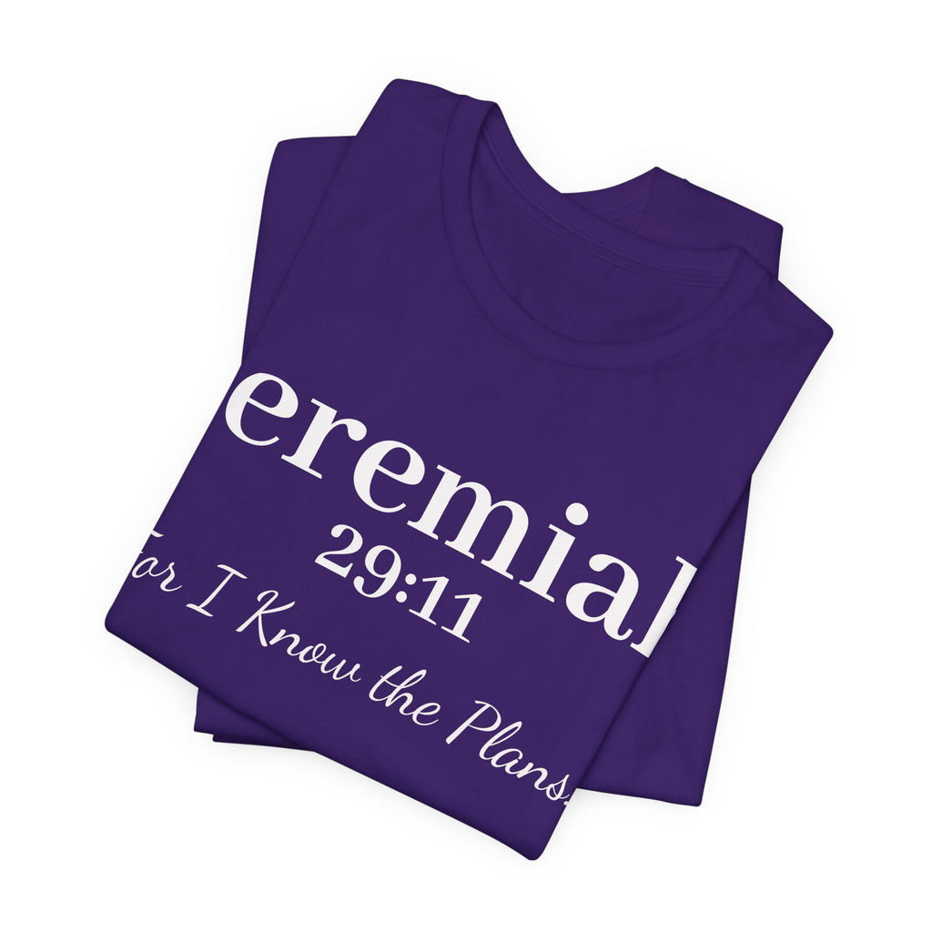 Jeremiah 29:11 Inspirational Bible Verse T‑Shirt — Faith Christian Tee