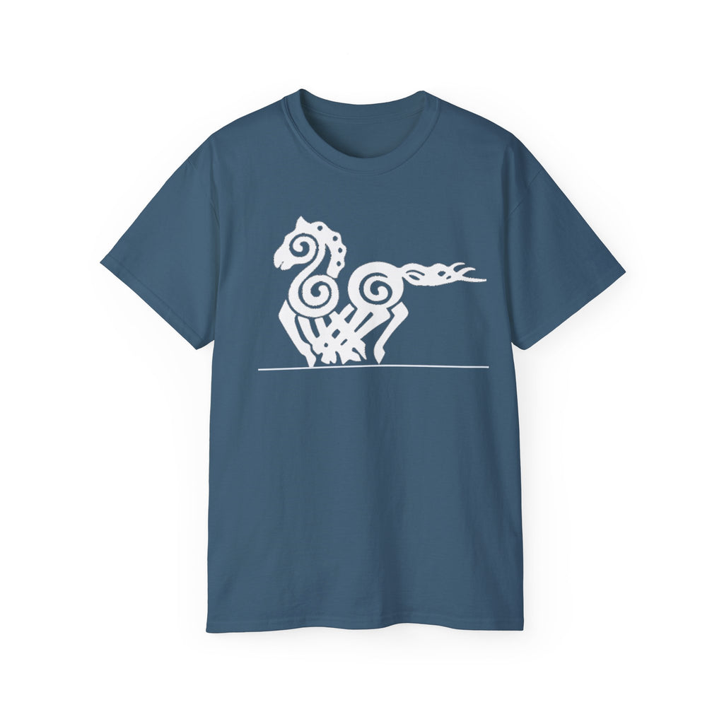 Sleipnir – Odin’s Eight-Legged Horse — Norse CottonT-Shirt