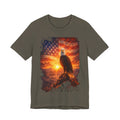Patriotic Eagle T-Shirt – American Flag Sunrise Graphic Tee