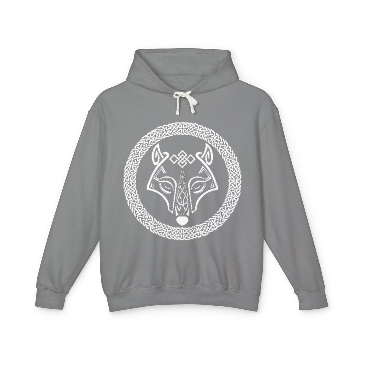 The Wolf – A Symbol of Power, Destruction, and Loyalty-Viking Wolf Hoodie — Norse Knotwork Wolf Head Pullover