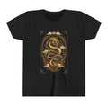 Youth Tee — Gold Dragon Vintage Art Graphic Shirt