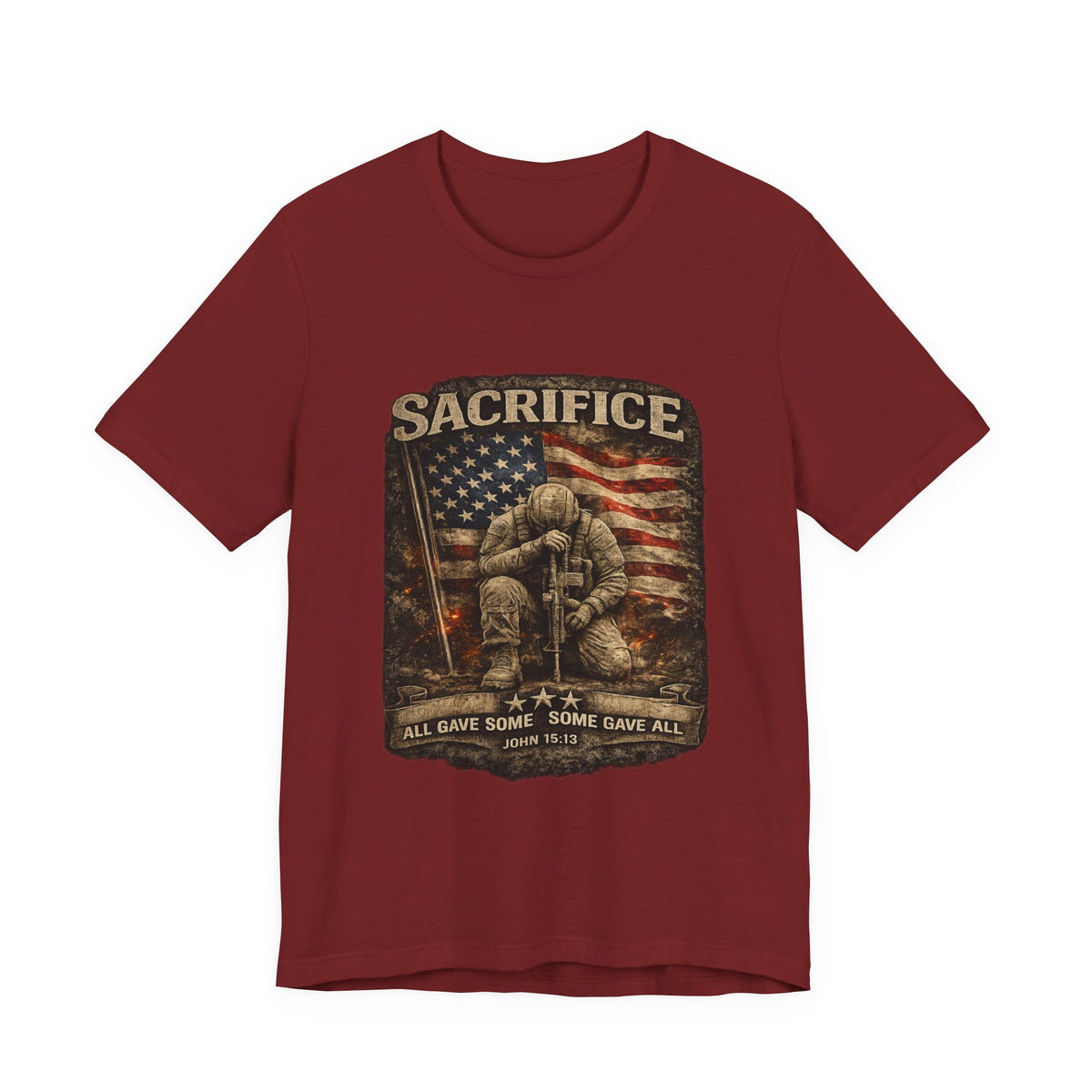 Veteran Sacrifice T-Shirt – 'All Gave Some, Some Gave All' Memorial Tee