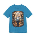 Revelation 7:1 Four angels standing on the four corners of the earth as seen from heaven-when the secound comingis near T‑Shirt — Heavenly Earth & Angels Graphic Tee