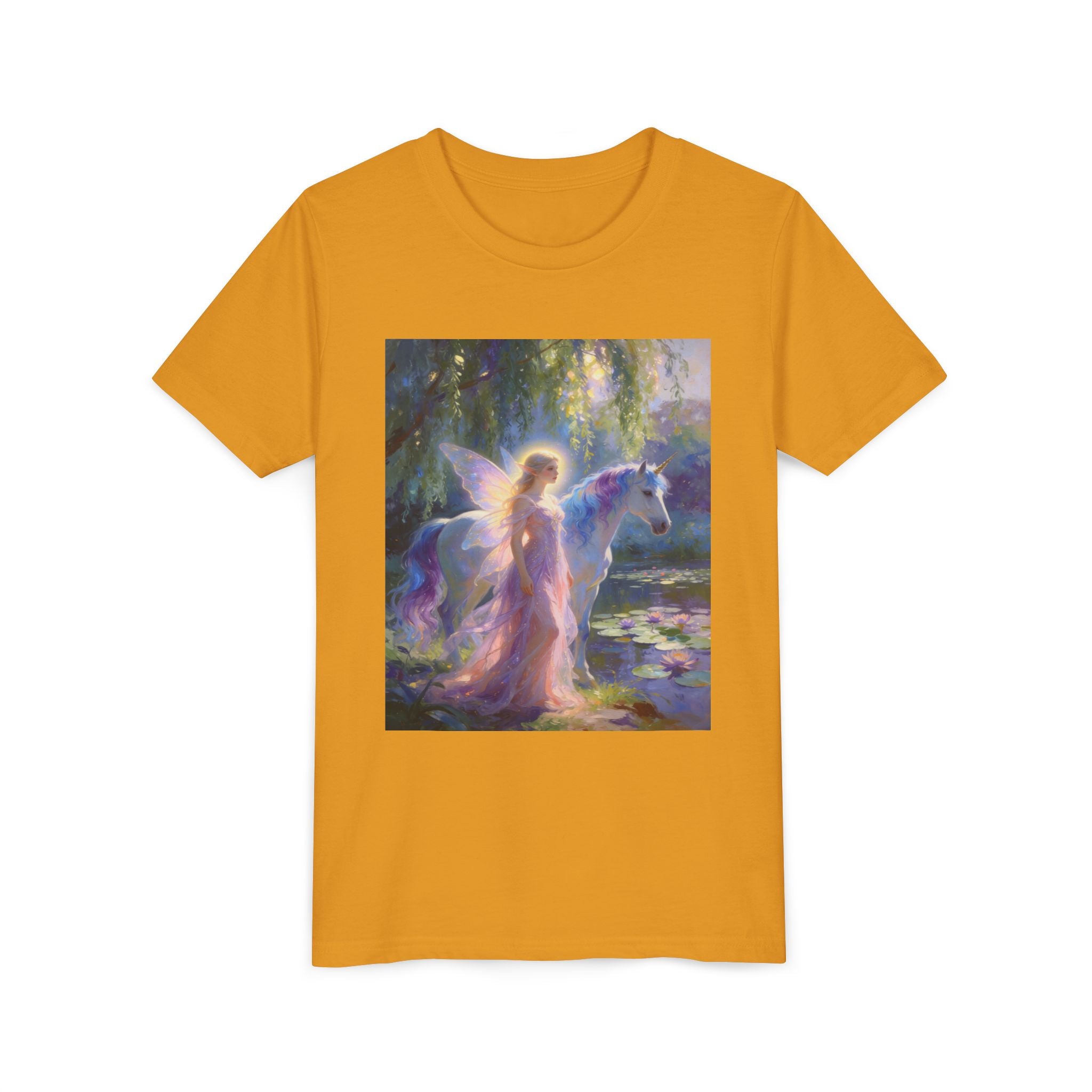 Youth Tee — Magical Fairy and Unicorn Art Shirt