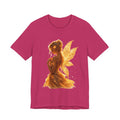 Golden Fairy T‑Shirt — Sparkling Fairy Silhouette Tee