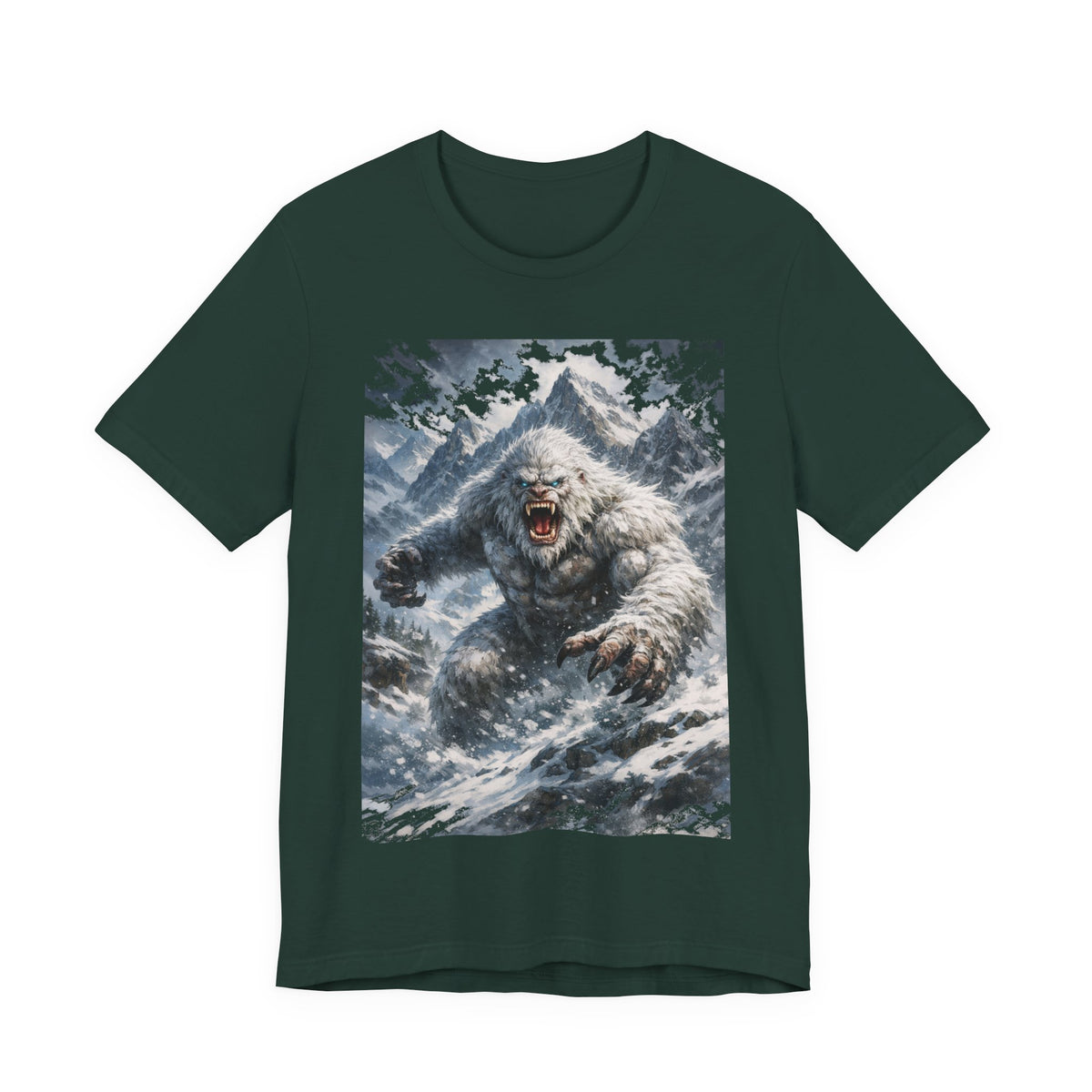 Yeti Monster Tee — Snowy Mountain Sasquatch Graphic T-Shirt