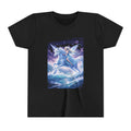 Youth Unicorn Tee — Magical Riding Mermaid on Ocean Wave
