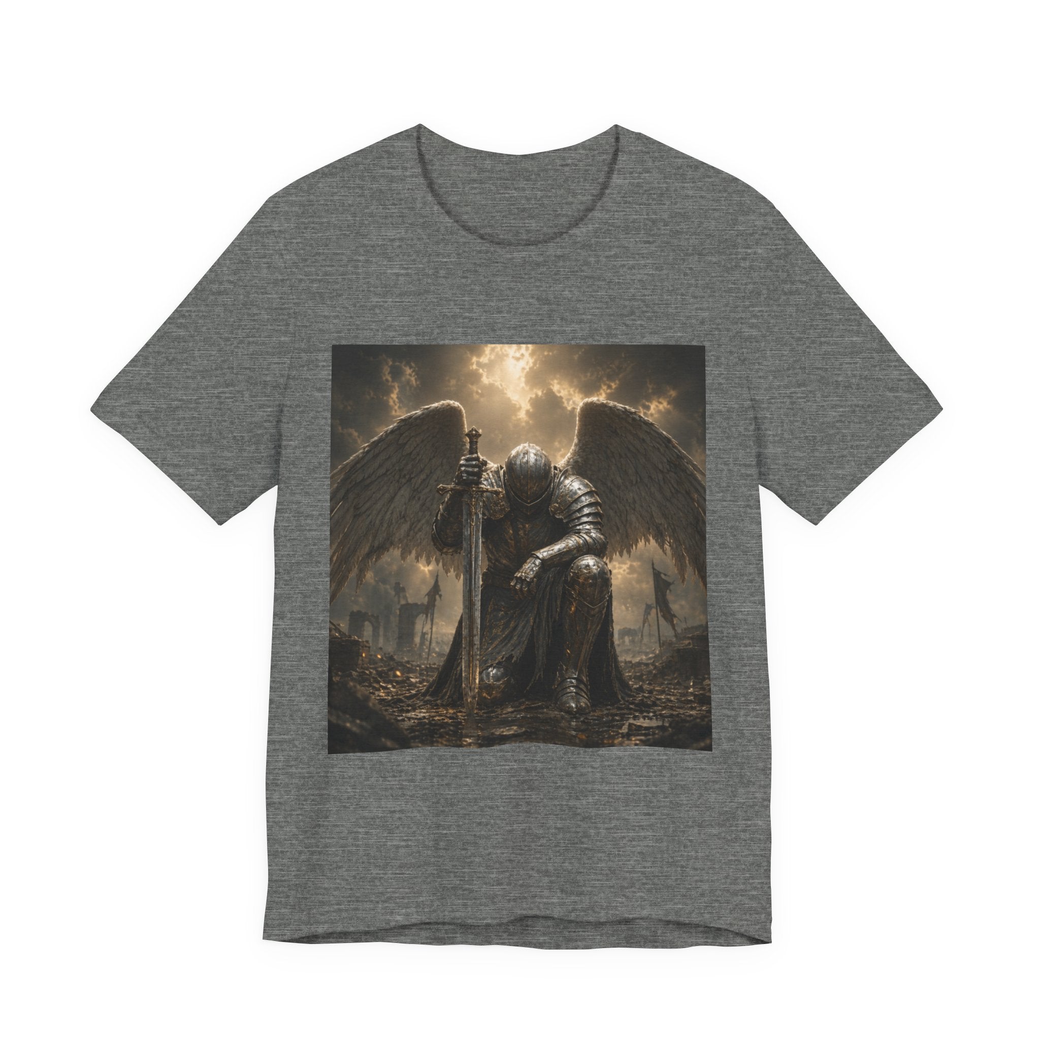 Angel Knight T-Shirt — Gothic Dark  Armor Tee