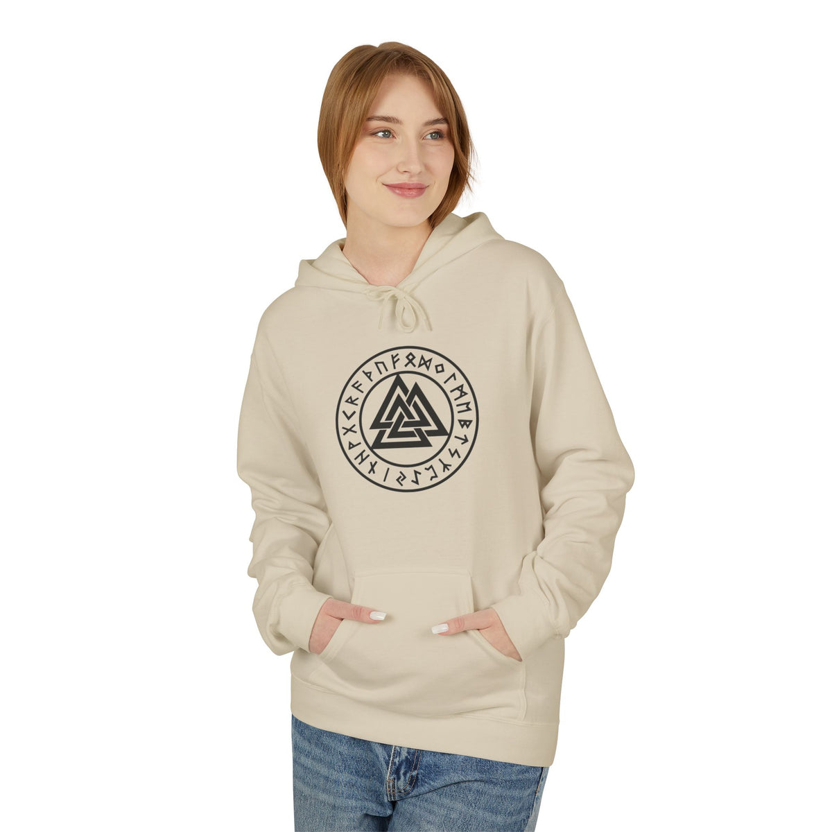 Valknut Rune Hoodie — Norse Viking Symbol for the slain warrior