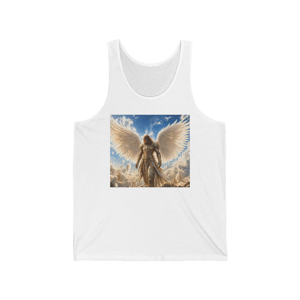 Angel Wings Tank Top — Heavenly Guardian Graphic Jersey Tank