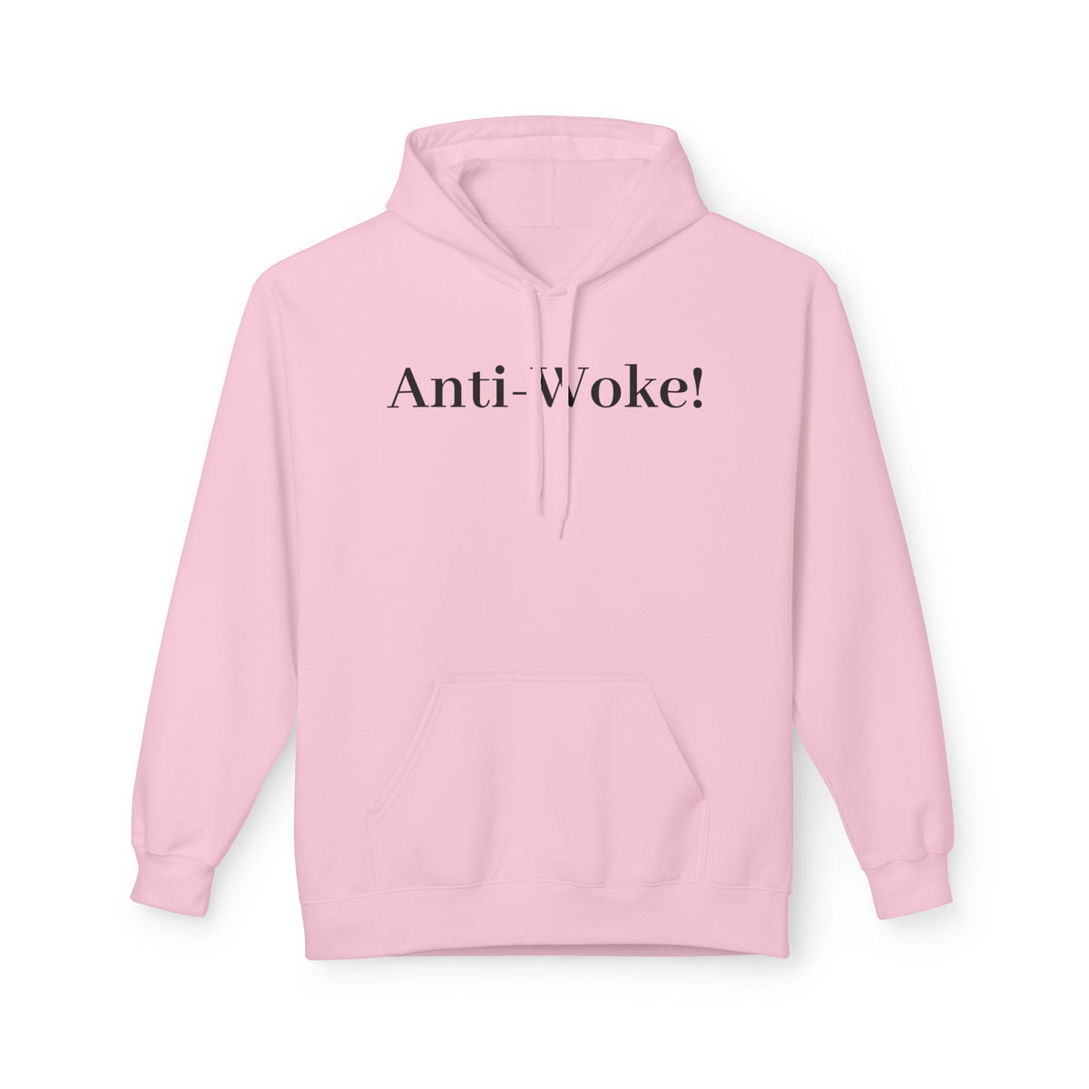 Anti-Woke Hoodie — Minimalist Political Statement Pullover