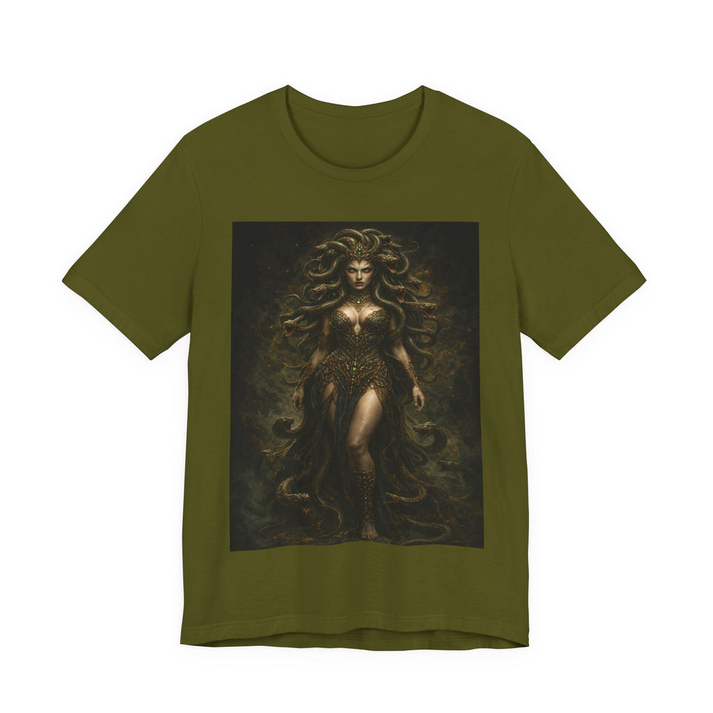 Medusa Goddess T‑Shirt — Mythic Dark Art Graphic Tee