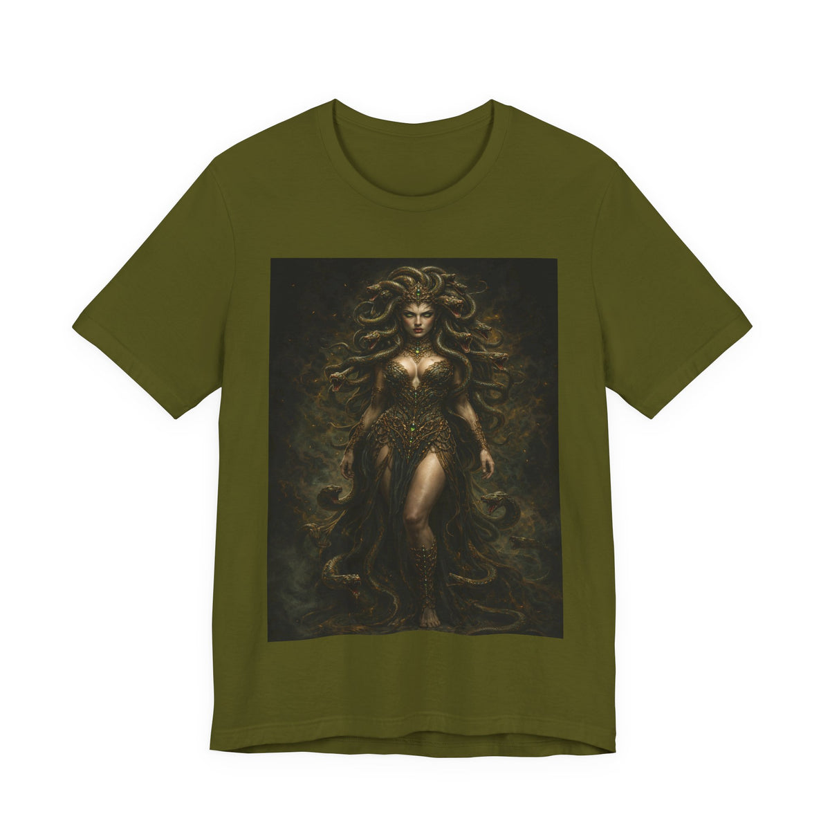 Medusa Goddess T‑Shirt — Mythic Dark Art Graphic Tee