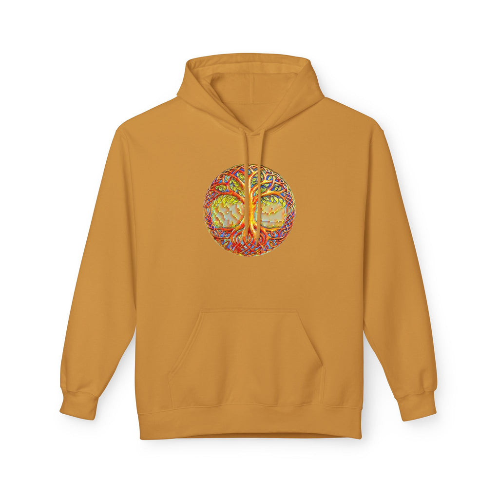 Yggdrasil, the Tree of Life, Cotton Hoodie — Tropical Vibes Graphic Hoodie
