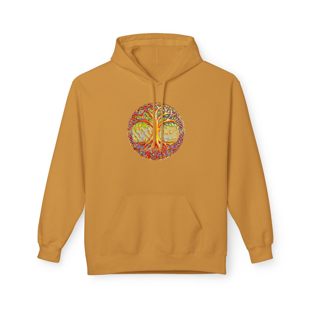 Yggdrasil, the Tree of Life, Cotton Hoodie — Tropical Vibes Graphic Hoodie