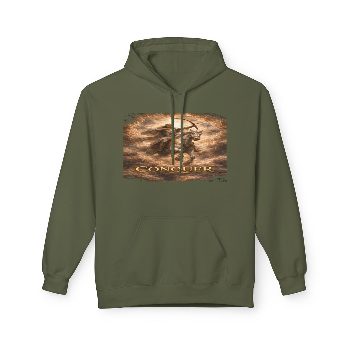 Revelation 6:1-2! And on the White horse was a rider the first horsemen of the apocalypse- Hoodie