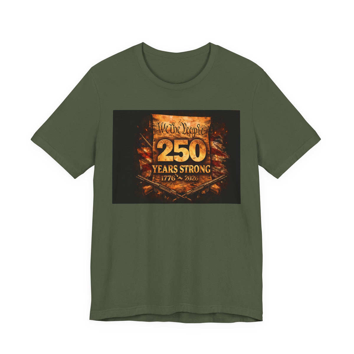 250 Years Strong T-Shirt — We The People 1776–2026 Anniversary Tee