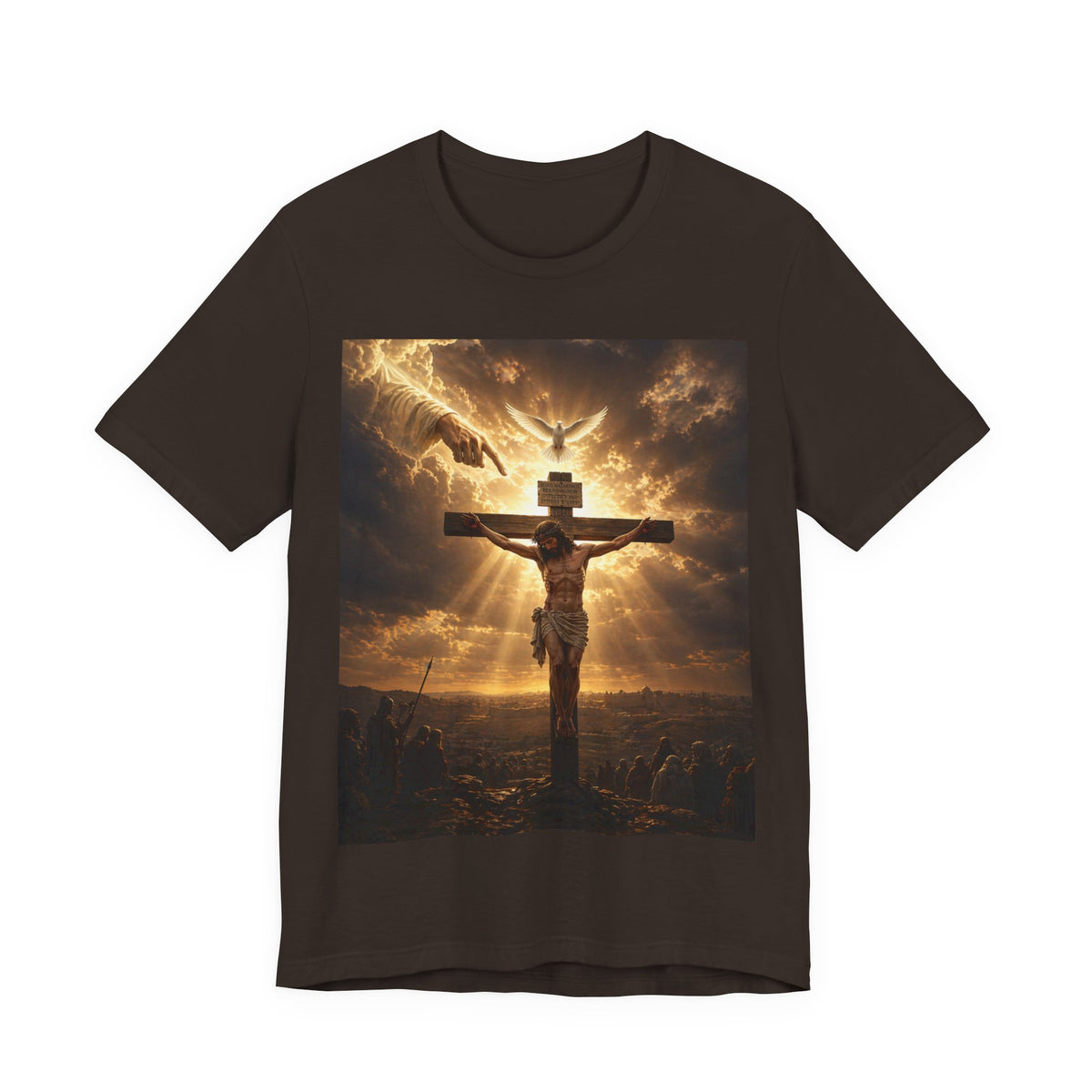 Crucifixion Sunrise T-Shirt — Christian Faith Graphic Tee