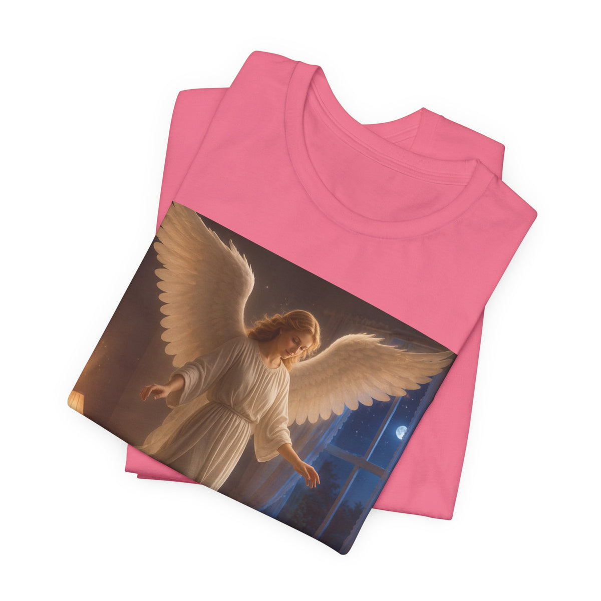 Guardian Angel T‑Shirt — Peaceful Night Prayer Tee for Kids & Parents