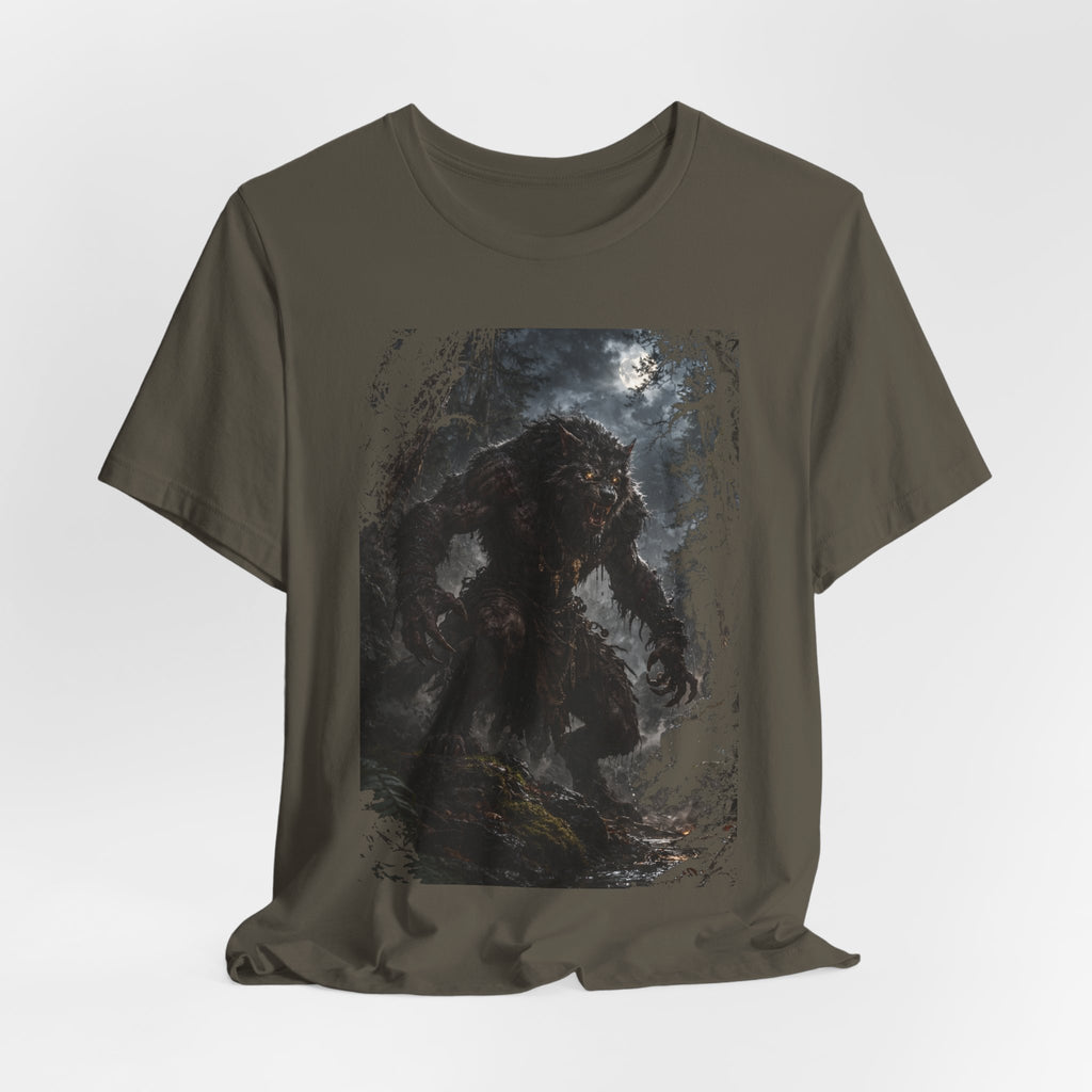 Were wolf in Dark Forest -A Mythocal Monster from the past! Graphic Tee