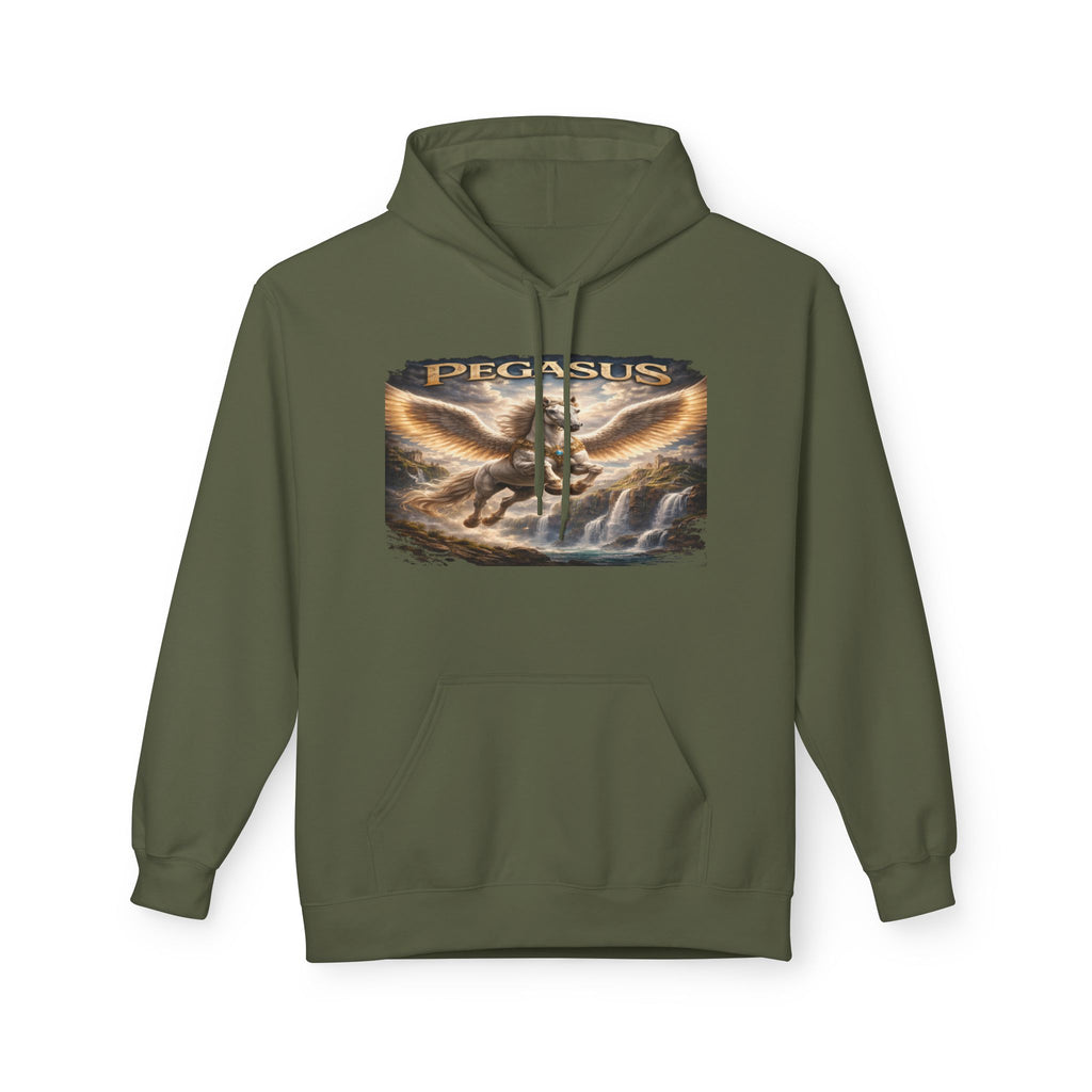 Pegasus Mythical Horse Hoodie — Vintage Winged Steed Graphic Sweatshirt