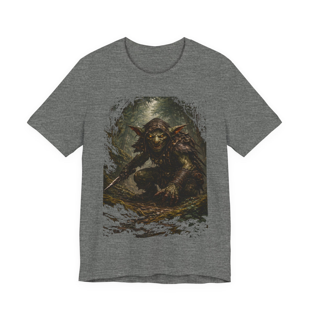 Goblin Warrior Graphic Tee — Dark Fantasy Monster T‑Shirt