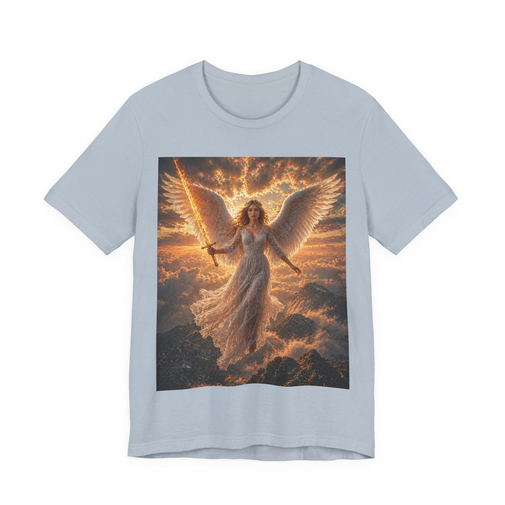Angel Warrior Tee — Radiant Guardian Wings Graphic T-Shirt
