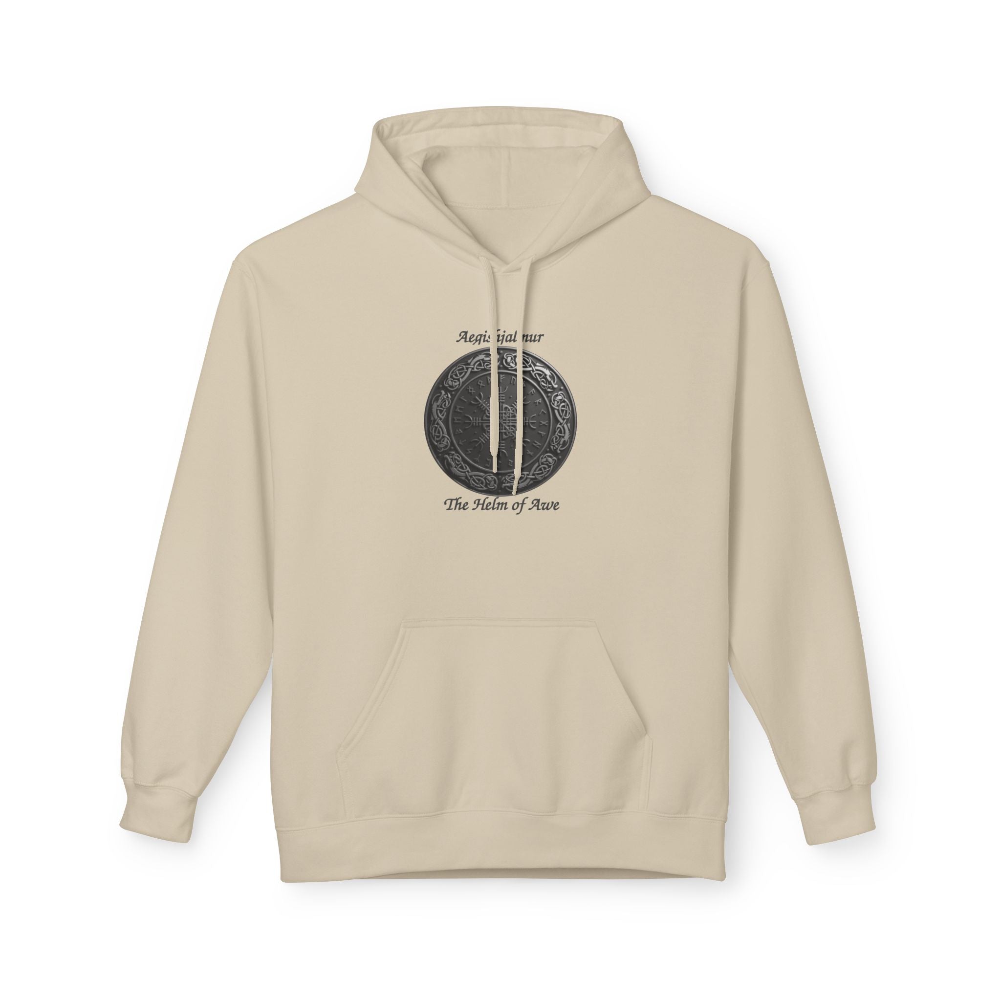 Aegishjalmur The Helm of Awe and Terror – Viking Symbols of protection Hoodie —