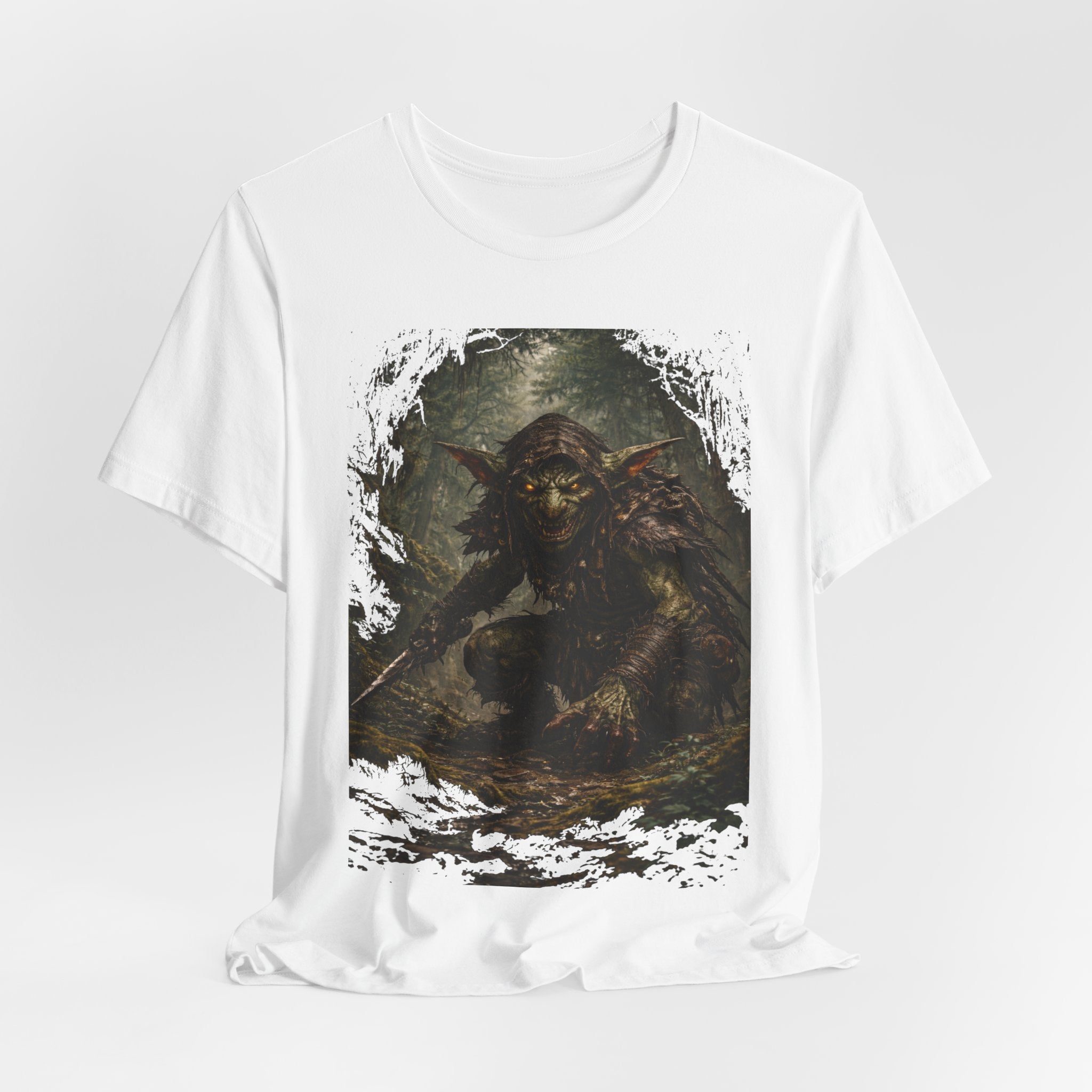Goblin Warrior Graphic Tee — Dark Fantasy Monster T‑Shirt