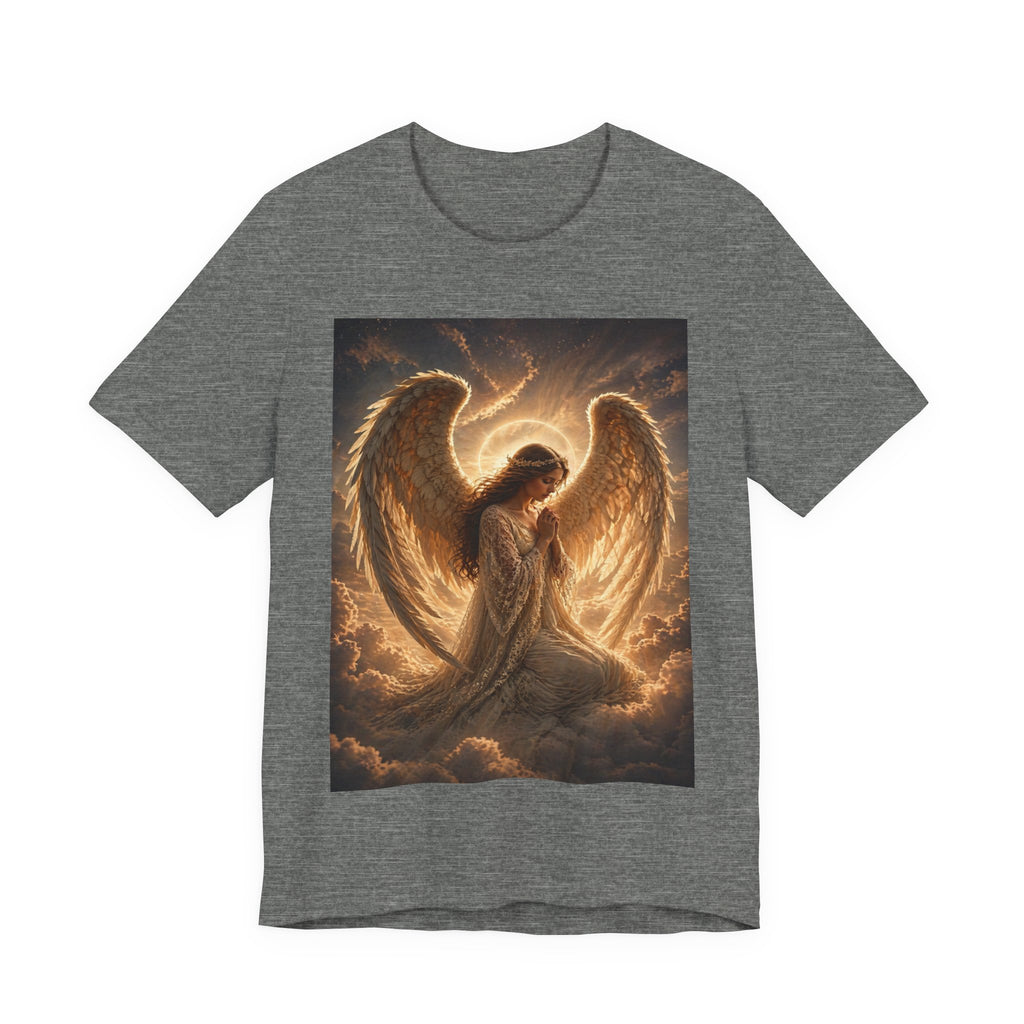 Angel Wings T-Shirt — Golden Seraph Prayer Tee