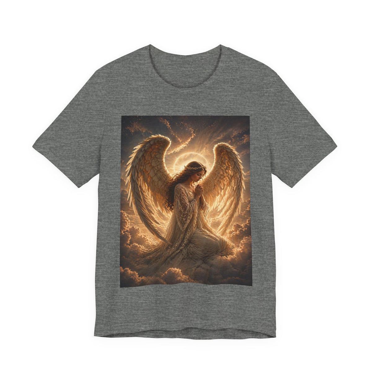 Angel Wings T-Shirt — Golden Seraph Prayer Tee